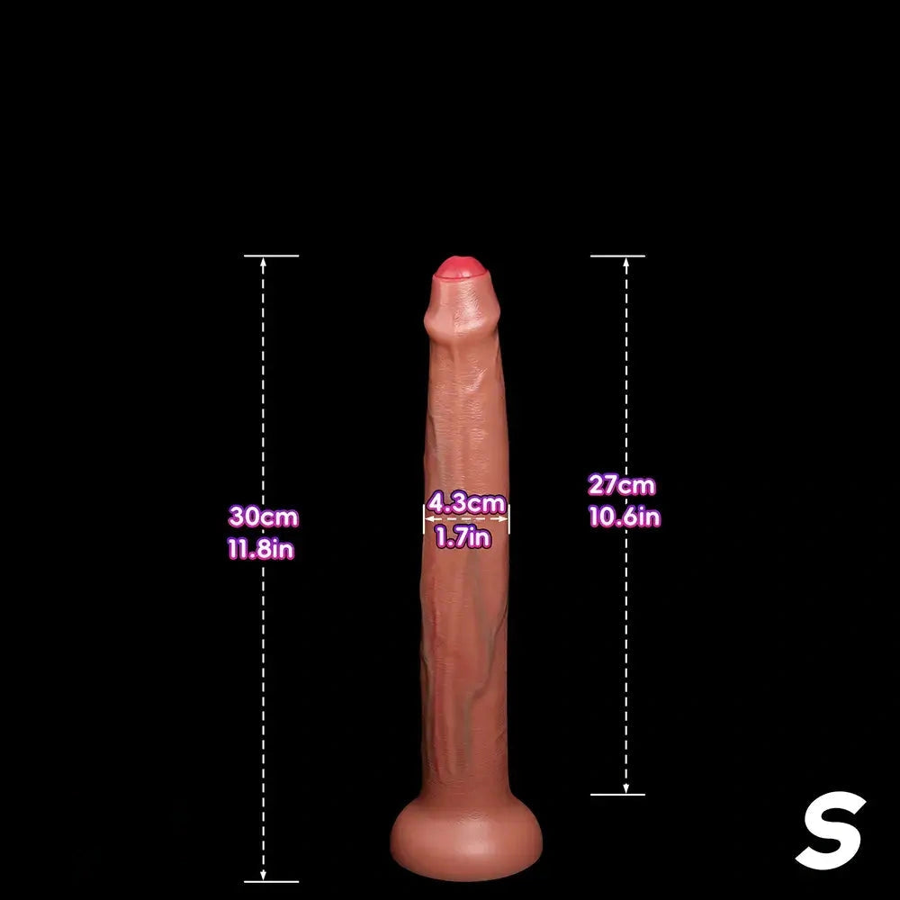 11.8in 15.3in 19.3in Super Long Huge Uncut Silicone Dildo Anal Cock Sex Toy
