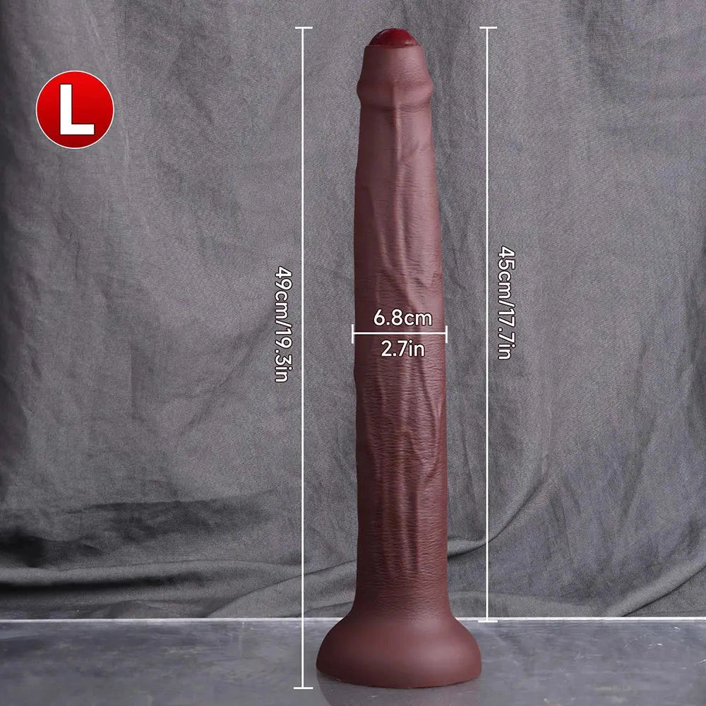 11.8in 15.3in 19.3in Super Long Huge Uncut Silicone Dildo Anal Cock Sex Toy