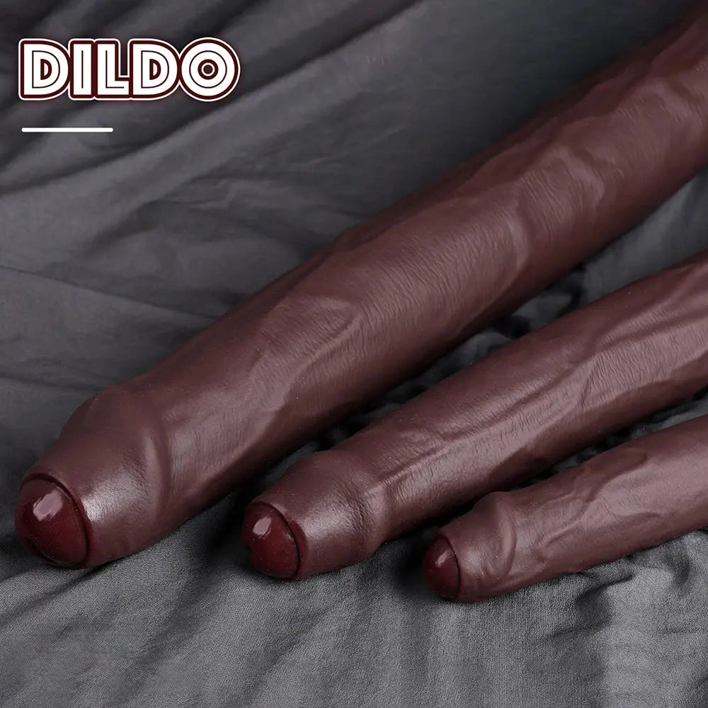 11.8in 15.3in 19.3in Super Long Huge Uncut Silicone Dildo Anal Cock Sex Toy