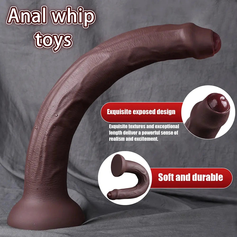 11.8in 15.3in 19.3in Super Long Huge Uncut Silicone Dildo Anal Cock Sex Toy