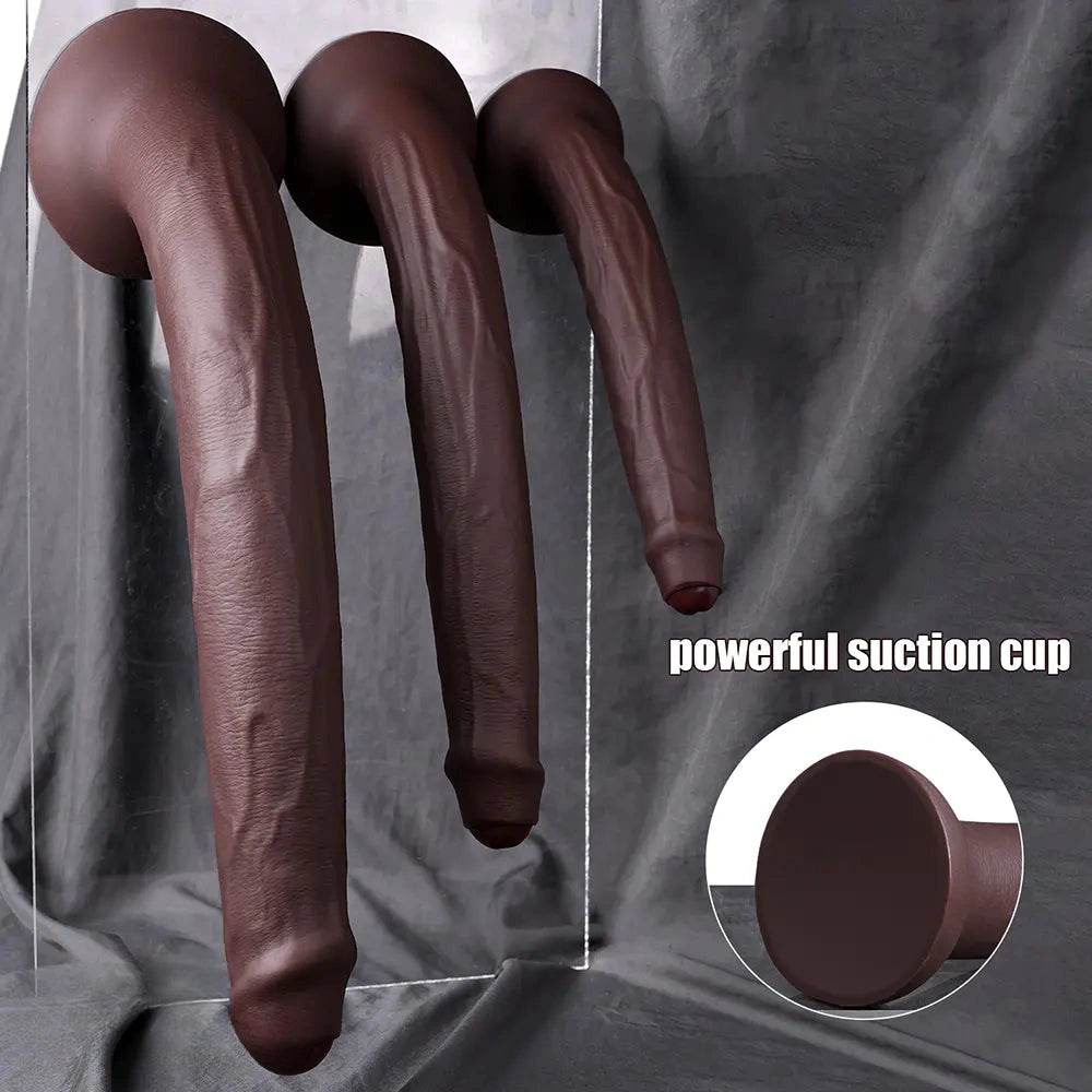 11.8in 15.3in 19.3in Super Long Huge Uncut Silicone Dildo Anal Cock Sex Toy