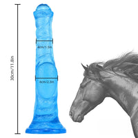 11.8in Big Blue Dildo Long Horse Thick Dildo Sex Toy Without Eggs