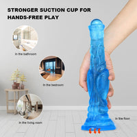 11.8in Big Blue Dildo Long Horse Thick Dildo Sex Toy Without Eggs