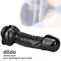 11.8in Big Thick Spiked Dildo Realistic Glans Sex Toy With Sucker