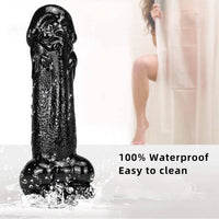 11.8in Big Thick Spiked Dildo Realistic Glans Sex Toy With Sucker