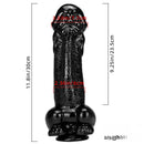 11.8in Big Thick Spiked Dildo Realistic Glans Sex Toy With Sucker