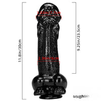 11.8in Big Thick Spiked Dildo Realistic Glans Sex Toy With Sucker