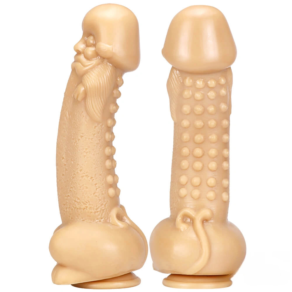 11.8in Big Thick Spiked Dildo Realistic Glans Sex Toy With Sucker