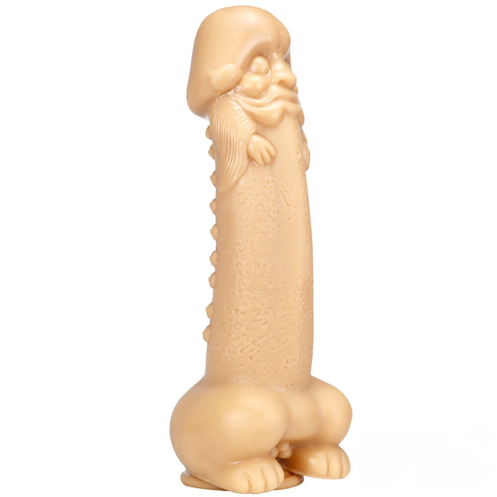 11.8in Big Thick Spiked Dildo Realistic Glans Sex Toy With Sucker