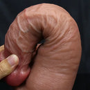 11.8in Huge Soft Lifelike Realistic Skin Thick Cock Double Layer Dildo