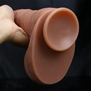 11.8in Huge Soft Lifelike Realistic Skin Thick Cock Double Layer Dildo