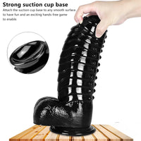 11.8in Thick Big Black Dildo Good Quality With Suction Cup