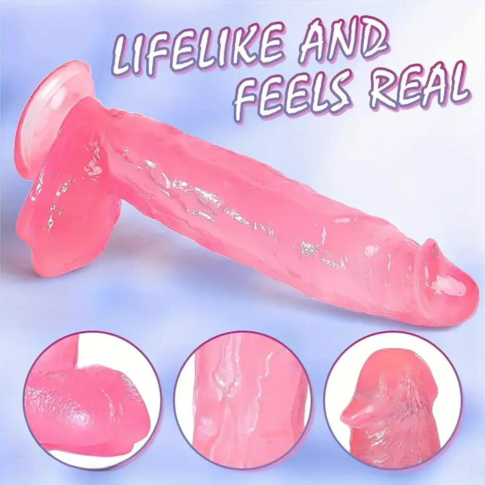 11.8in Thick Real Big Dildo For Hand-Free Play Adult Toy For Anal Pleasure
