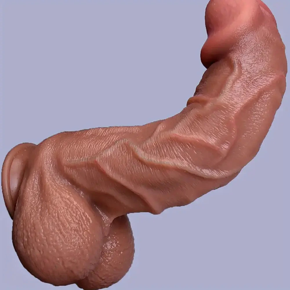 11.8in Thick Realistic Veins Huge Soft Dildo Double-layer Silicone Cock