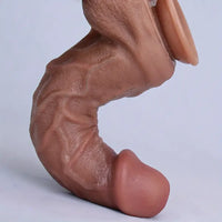 11.8in Thick Realistic Veins Huge Soft Dildo Double-layer Silicone Cock