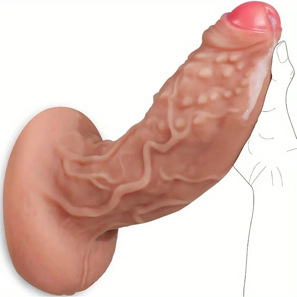 11.9in Extra Large Thick Dildo No Balls Huge Realistic Dual Density Dildo