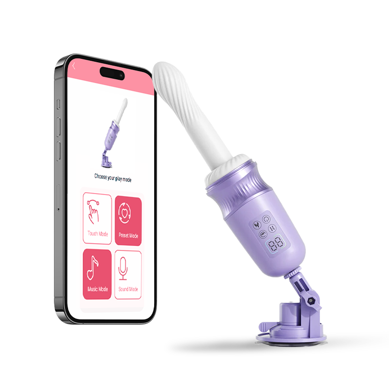 Pure Moon 7 Thrusting Heating Dildo Machine G Spot Vibrator With APP Control