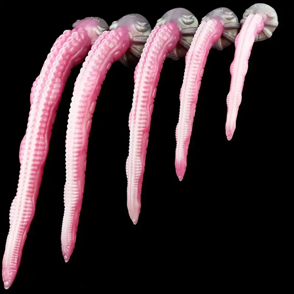 11in - 25.19in Extra Long Big Octopus Tentacle Hands Free Dildo
