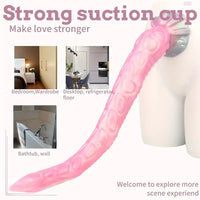 11in - 25.19in Extra Long Big Octopus Tentacle Hands Free Dildo