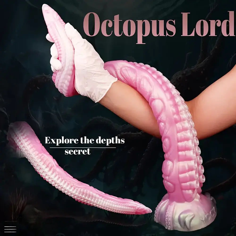 11in - 25.19in Extra Long Big Octopus Tentacle Hands Free Dildo