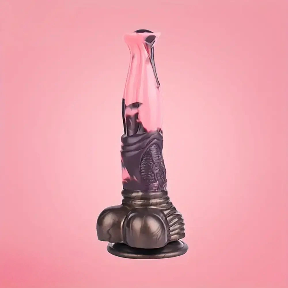 11in 9.8in 11.2in 9.8in Soft Silicone Fantasy Large Horse Penis Dildo
