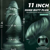 11in Fantasy Dildo Large Anal Plug With Big Knot Huge Thick Fat Anal Dildo