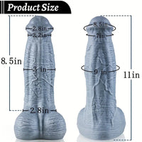 11in Fantasy Silicone Soft Dual Density Dildo Stimulator Heavyweight Trainer