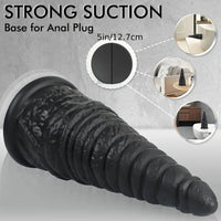 11in Huge Silicone Thick Anal Plug Dildo With Tapered Glans Anal Stretcher