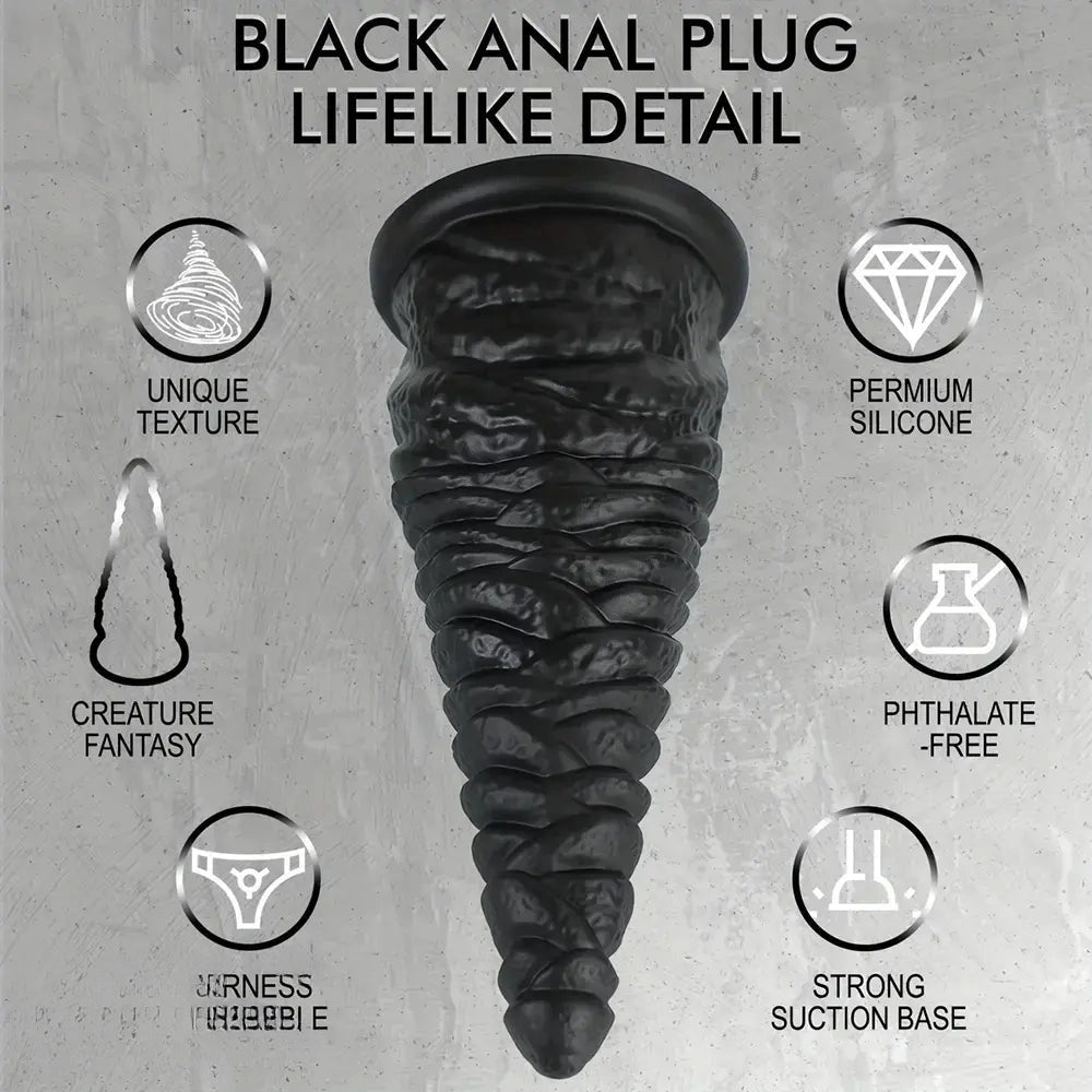 11in Huge Silicone Thick Anal Plug Dildo With Tapered Glans Anal Stretcher
