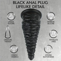11in Huge Silicone Thick Anal Plug Dildo With Tapered Glans Anal Stretcher