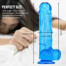 11in Premium Big Blue Dildo Thick Penis For Women Orgasm Sex