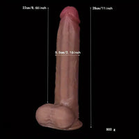 11in Real Huge Silicone Soft Dildo For G Spot Anal Stimulation Sex Toy