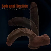 11in Realistic Big Skin-like Silicone Soft Dildo For Women Couples