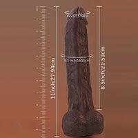 11in Realistic Big Skin-like Silicone Soft Dildo For Women Couples