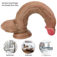 11in Realistic Dildo Sex Toy For Females Males Masturbation