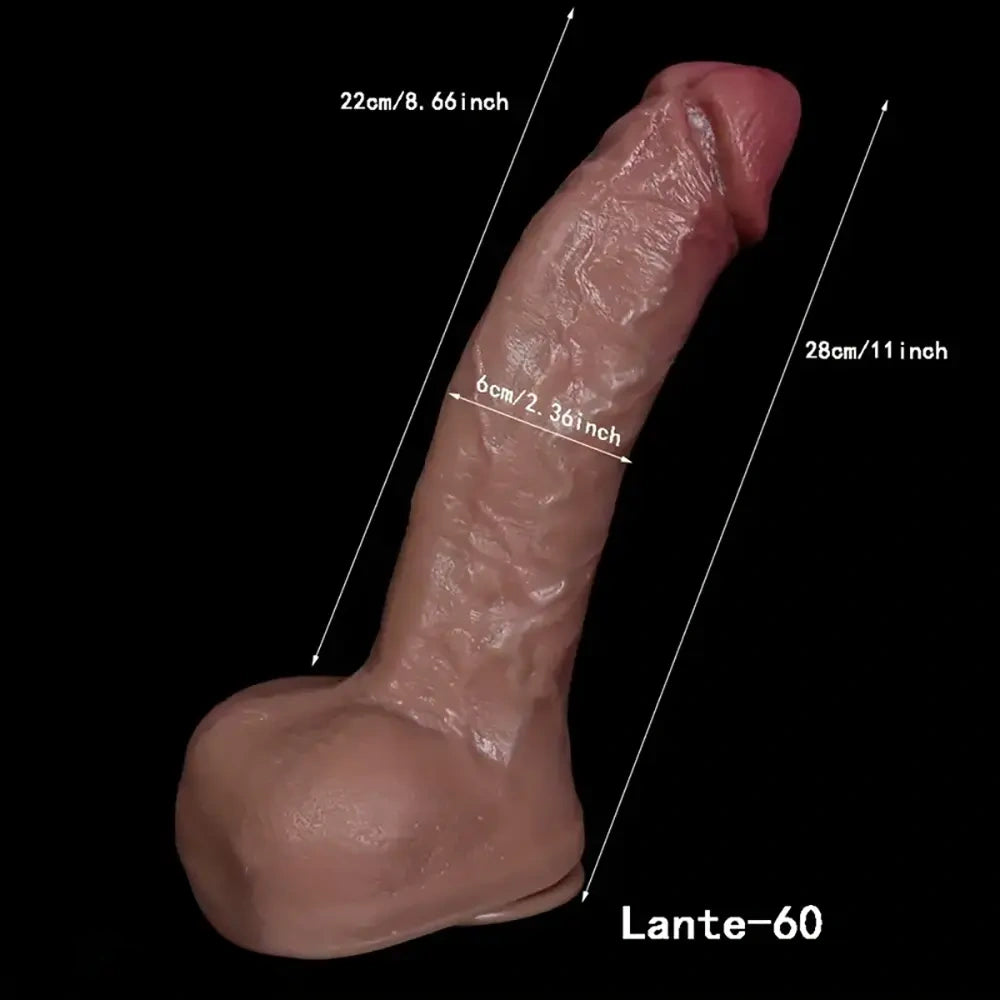 11in Realistic Silicone Big Soft Lifelike Dildo For Women Sex Orgasm