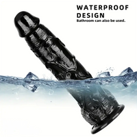 11in Thick Black Giant Solid Color Dildo Hand Wash Only For Adult Toy