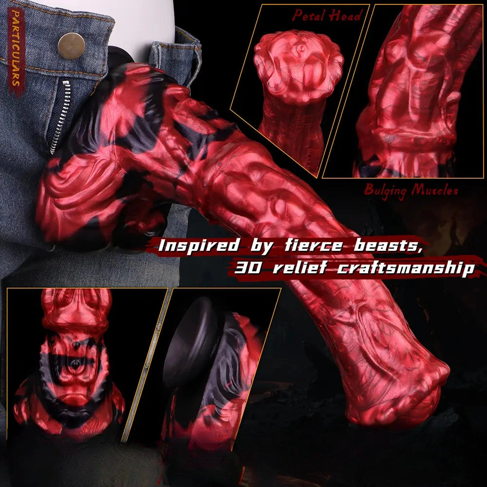 12.01in Horse Cock Dildo With Strong Suction Cup For Hands-Free Sex