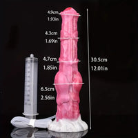 12.01in Silicone Anal Probe Horse Squirting Dildo With Water Jet