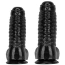 12.2in 13.38in Black PVC Large Thick Giant Caterpillar Anal Dilation Dildo