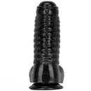 12.2in 13.38in Black PVC Large Thick Giant Caterpillar Anal Dilation Dildo