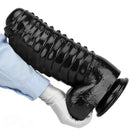 12.2in 13.38in Black PVC Large Thick Giant Caterpillar Anal Dilation Dildo