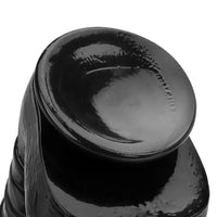 12.2in 13.38in Black PVC Large Thick Giant Caterpillar Anal Dilation Dildo