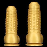 12.2in 13.38in Golden Liquid Silicone Giant Caterpillar Anal Thick Dildo