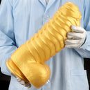 12.2in 13.38in Golden Liquid Silicone Giant Caterpillar Anal Thick Dildo