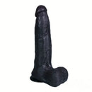 12.2in 13.4in Real Looking Silicone Big Long Flexible Ebony Sex Dildo