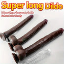 12.2in 14.1in 16.5in Extra Long Big Ebony Silicone Dildo For Women