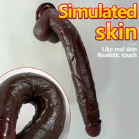 12.2in 14.1in 16.5in Extra Long Big Ebony Silicone Dildo For Women