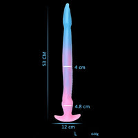 12.2in 15.94in 20.87in Snake Long Huge Animal Luminous Dildo For Anus