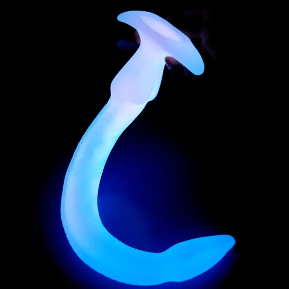 12.2in 15.94in 20.87in Snake Long Huge Animal Luminous Dildo For Anus